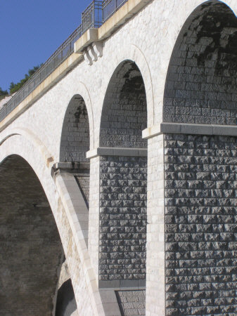 Viaduc de la Calanque des Eaux salées (pont-rail), Carry le Rouet, Bouches du Rhône 