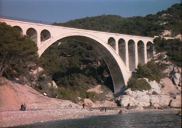 Pont de la calanque des eaux salées (pont-rail), Carry-Le-Rouet, Bouches du Rhône 