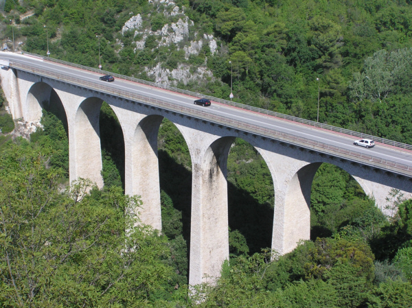 Viaduc de EZE Village (pont autoroutier), Eze, Alpes Maritimes 