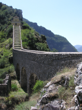 Viaduc de La Menour (passerelle), Moulinet, Alpes Maritimes 