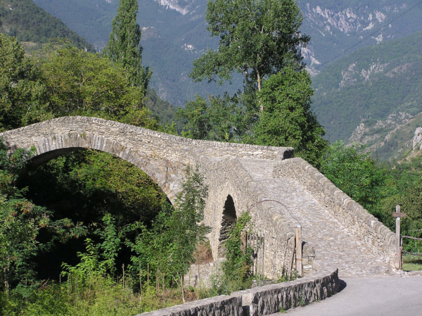 Pont du Coq (pont-route), La Brigue, Alpes Maritimes 