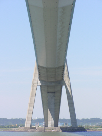 Pont de Normandie (pont-route), Le Havre, Seine Maritime 