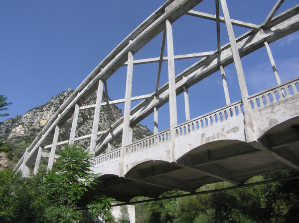 Pont Durandy (pont-route), Plan du Var, Alpes Maritimes 