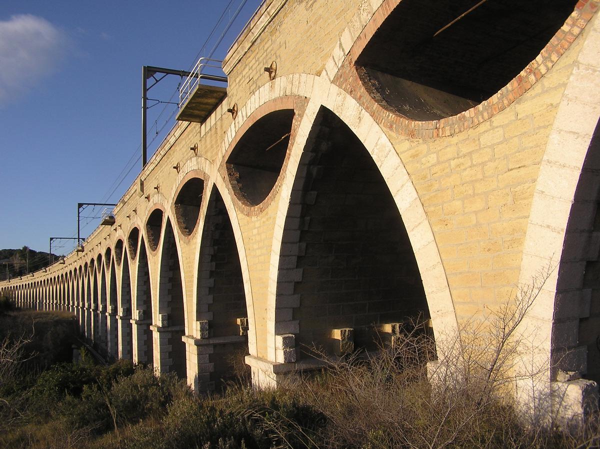Viaduc Saint Leger, Pont rail, Saint Chamas, Bouches du Rhône 