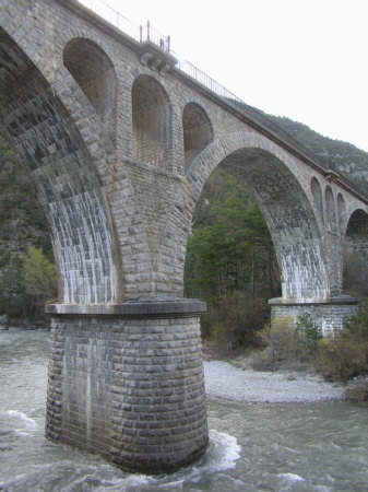 Thorame Haute gare (pont-rail), Alpes de Haute Provence 