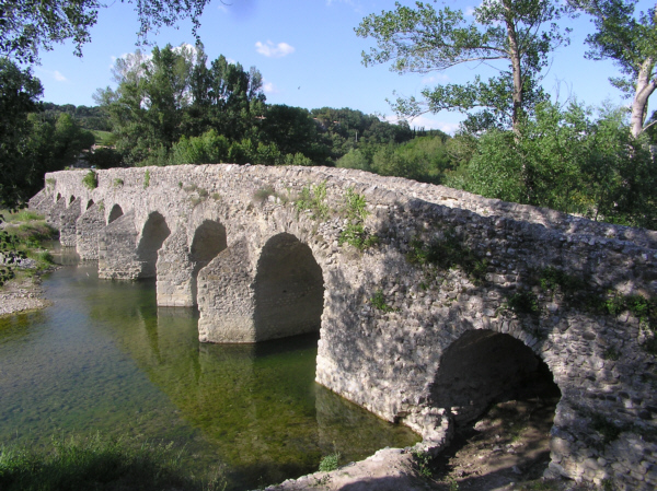Pont Romain (pont-route), Vivier, Ardèche 