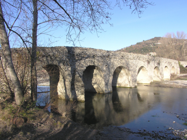 Pont Romain (pont-route), Vivier, Ardèche 