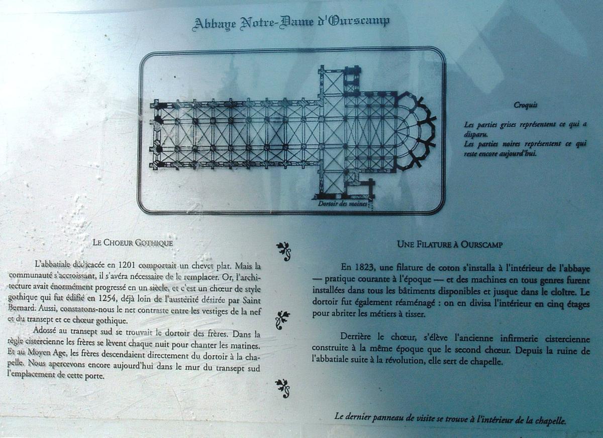Abbaye Notre-Dame-de-l'Assomption - Panneau d'information 