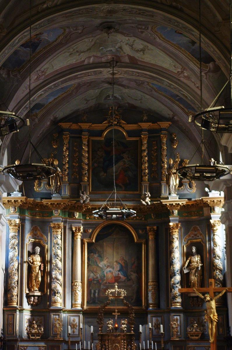 Aime - Eglise de la Nativité-de-Notre-Dame - Rétable du maître-autel 