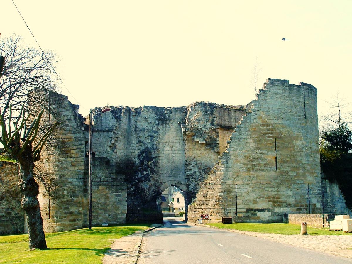 Coucy-le-Château - Rempart de la ville - Porte de Laon côté campagne 