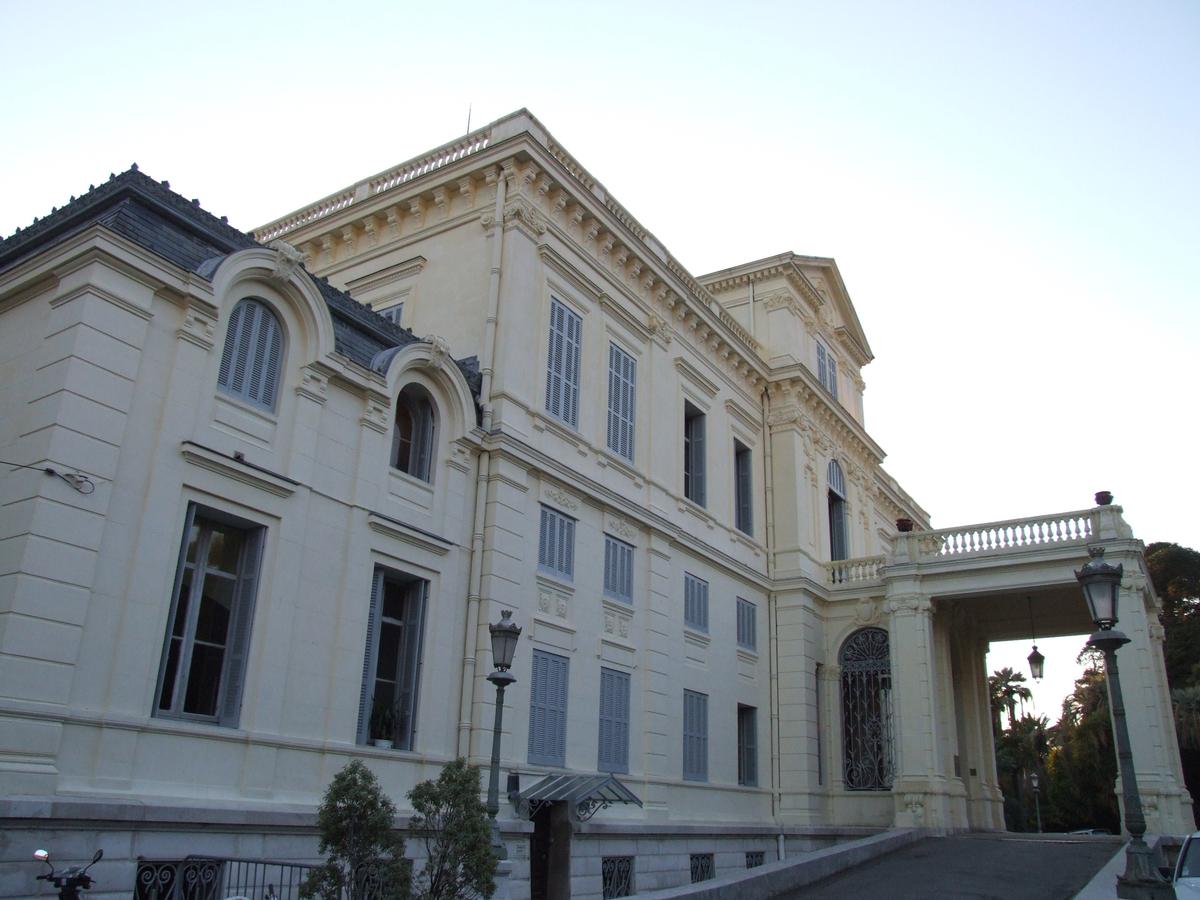 Médiathèque de Cannes (villa Rothschild) - Façade de la villa côté nord 