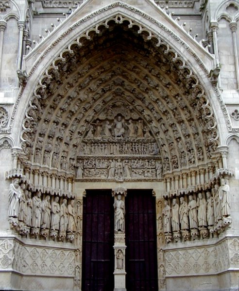Cathédrale Notre-Dame d'Amiens.Portail central - Ensemble 