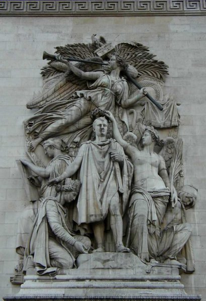 Arc de Triomphe in Paris.Group of the Triumph (Corot) 