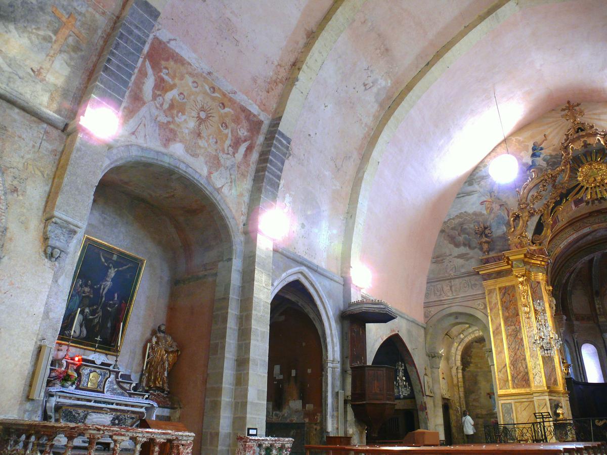 Abbaye de Saint-Papoul (abbaye Saint-Pierre puis Saint-Papoul, cathédrale) - Eglise - Nef - Elévation 