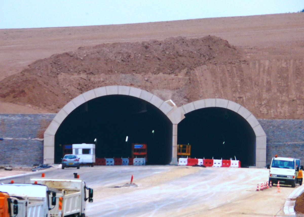 Autoroute A89 - Tunnel de la Crête - Après remblaiement 