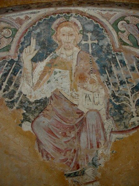 Crypte - Fresque du Christ en Majesté 