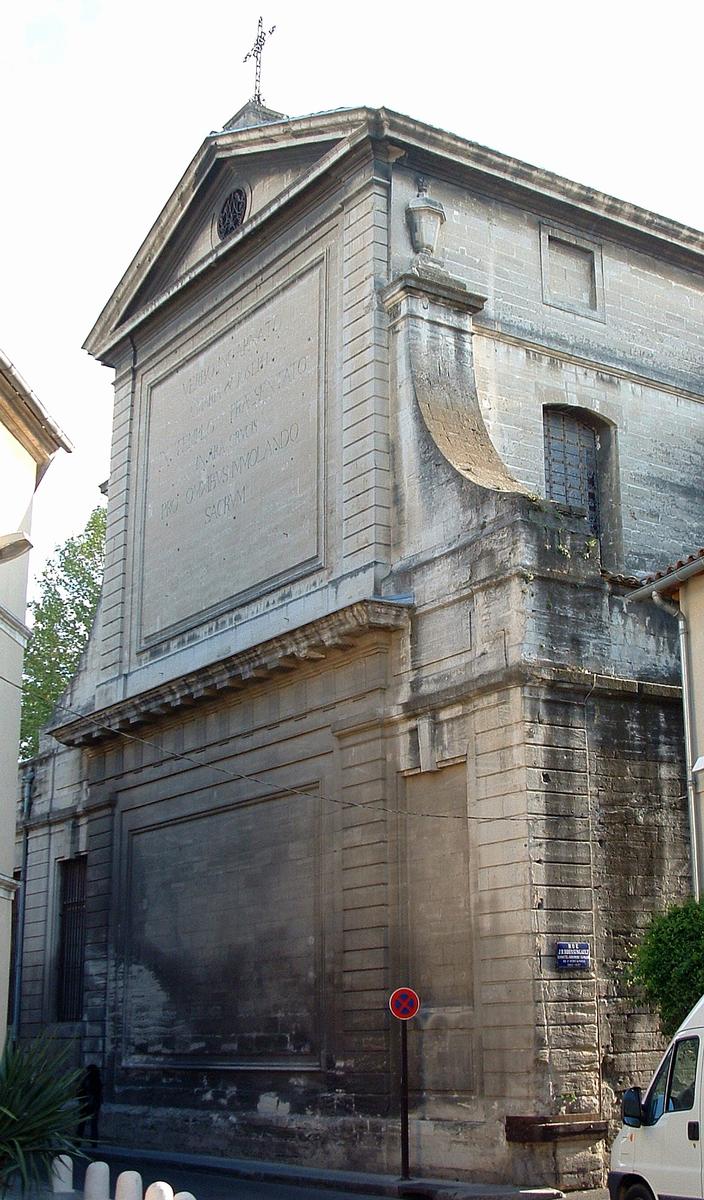 Avignon - Chapelle Saint-Charles-de-la-Croix (ancien séminaire), rue Saint-Charles - Chevet 