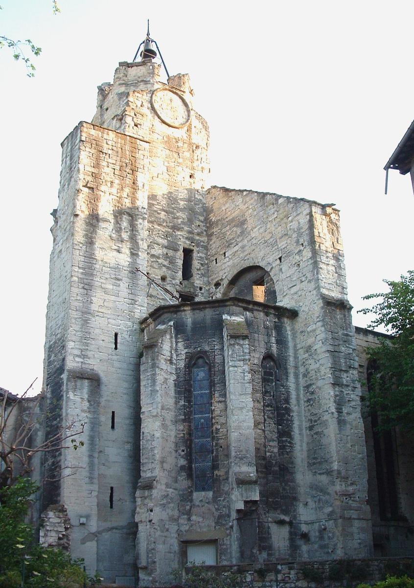 Avignon - Couvent des Cordeliers, rue des Lices et rue des Teinturiers - Eglise - Clocher et chapelle absidiale 