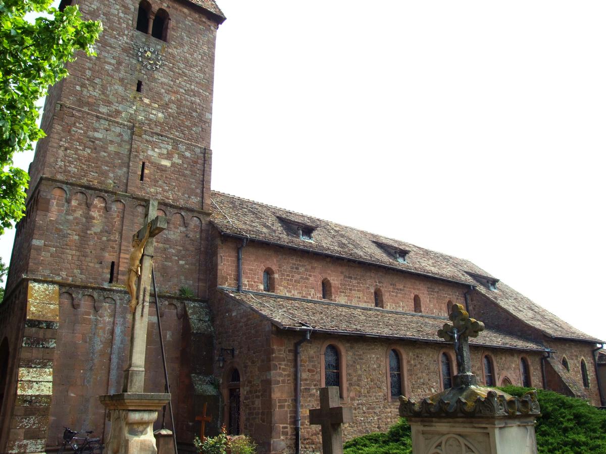 Altenstadt (Wissembourg) - Eglise Saint-Ulrich - Clocher roman 