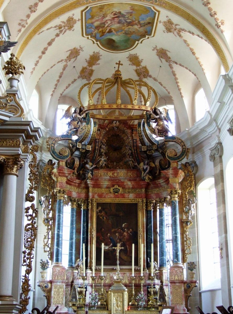 Ebersmunster - Eglise Saint-Maurice (ancienne abbatiale) - La choeur et le maître-autel 