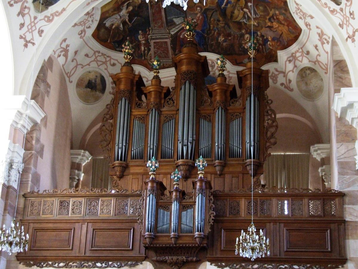 Ebersmunster - Eglise Saint-Maurice (ancienne abbatiale) - L'orgue d'André Silbermann réalisé entre 1730 et 1732 