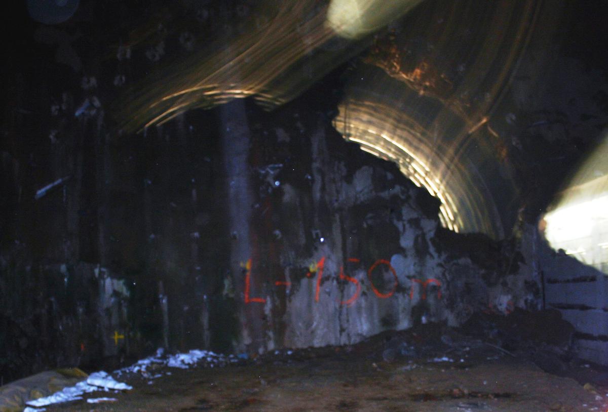 Tunnel de Schirmeck - Début du percement du tunnel 