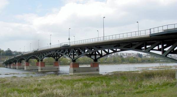 Pont François-Mitterrand, BloisVu de l'aval 