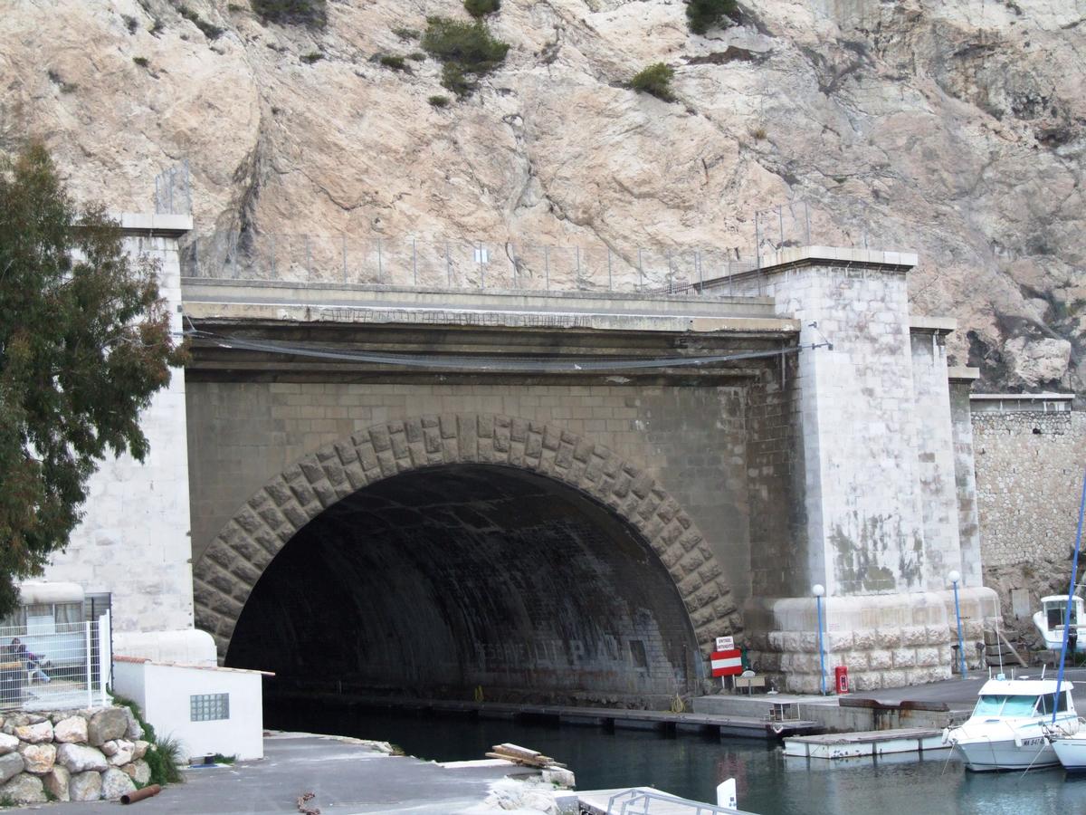 Tunnel du Rove - Entrée côté Estaque - Tête de tunnel 