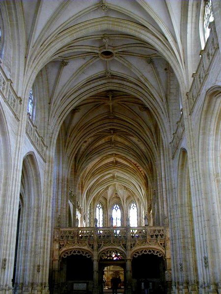 Eglise du Monastère royal de Brou.Nef et jubé - Ensemble 