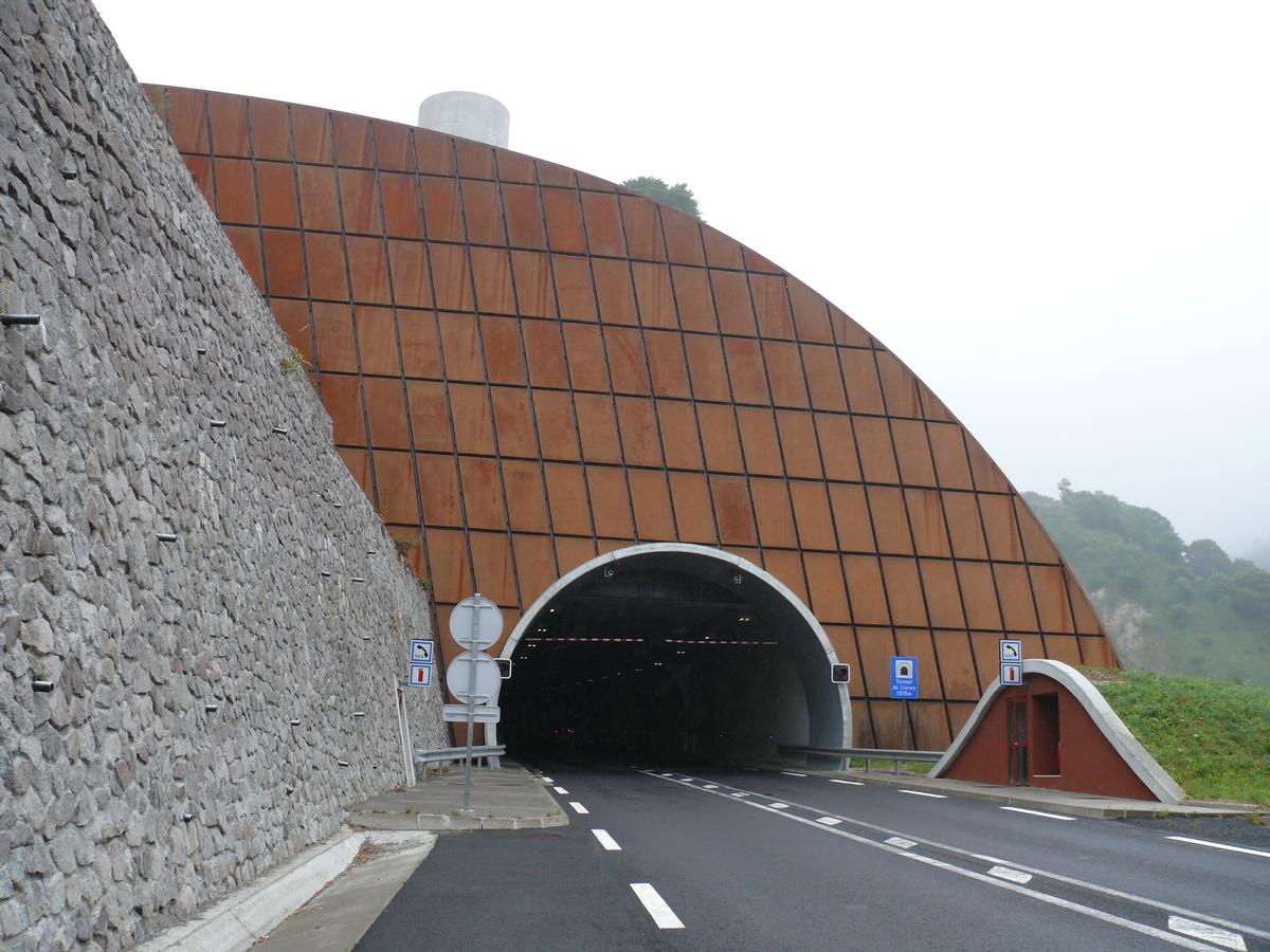 Nouveau tunnel routier du Lioran - Côté Aurillac 