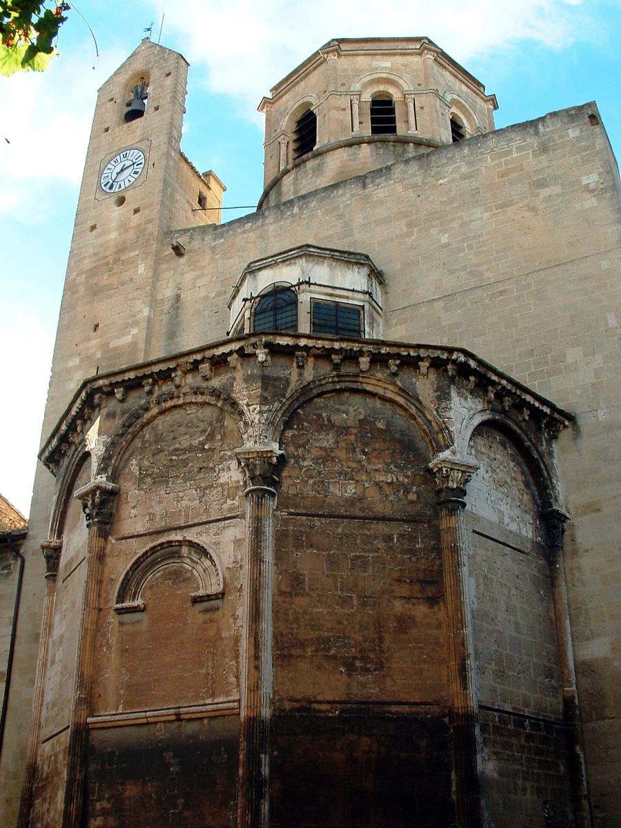 Cavaillon - Ancienne cathédrale Notre-Dame et Saint-Véran - Abside, clocher et tour 