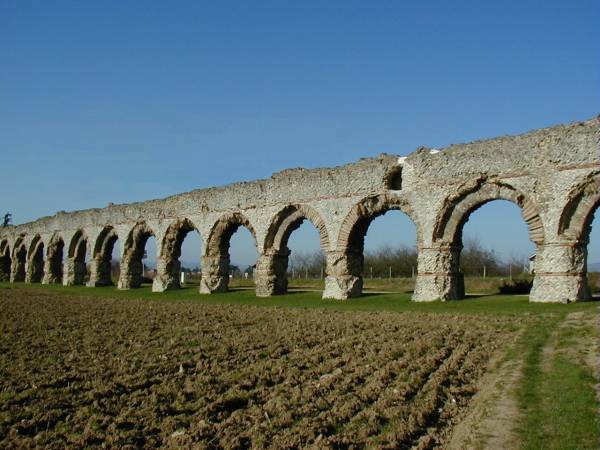 Aqueduc du Gier, Chaponost.Arches du Plat-de-l'Air 