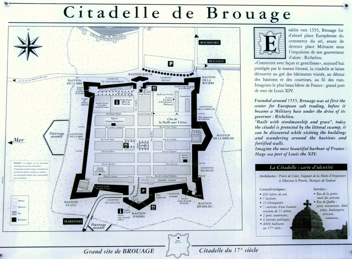 Remparts de Brouage - Panneau d'information 