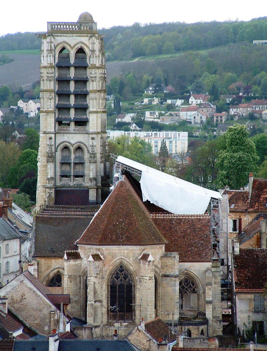 Château-Thierry - Eglise Saint-Crépin - L'église vue du château 
