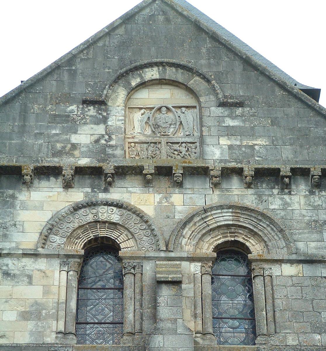 Châtillon-sur-Indre - Eglise Notre-Dame (ancienne collégiale Saint-Outrille) - Transept Sud - Partie supérieure 