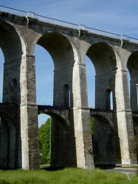 Pont ferroviaire de Chaumont.Elévation 