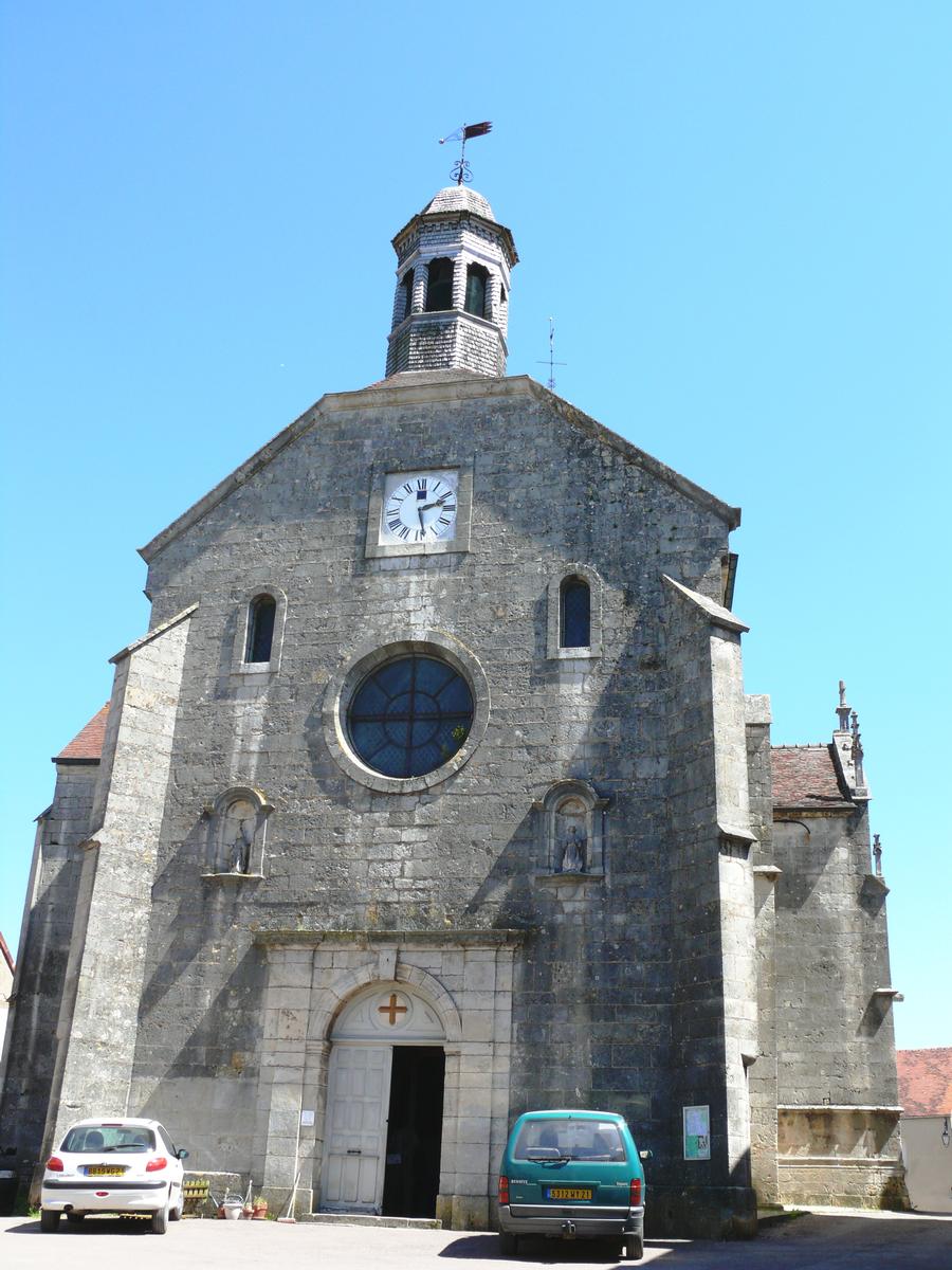 Flavigny-sur-Ozerain - Eglise Saint-Genès - Façade 