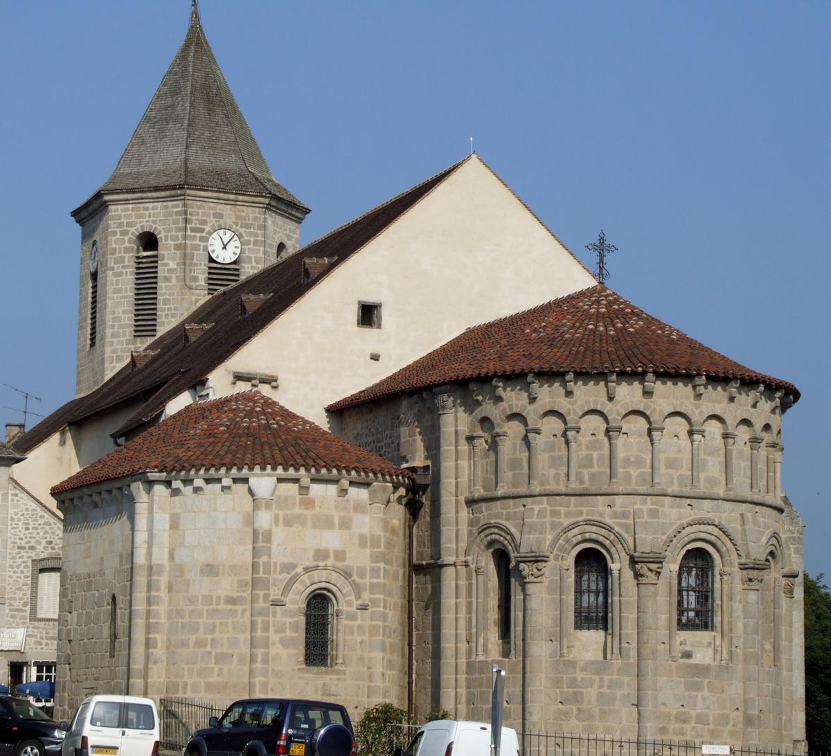 Ahun - Eglise Saint-Sylvain - Chevet roman 