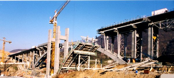 Crozet-Viadukt – übersicht der Bauarbeiten 