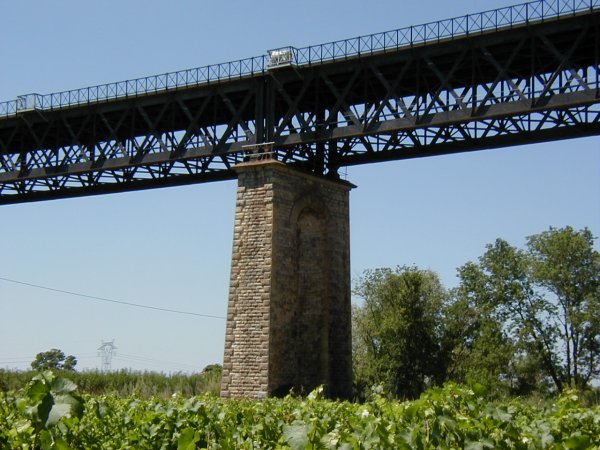 Viaduc d'accès pont ferroviaire - Pile 