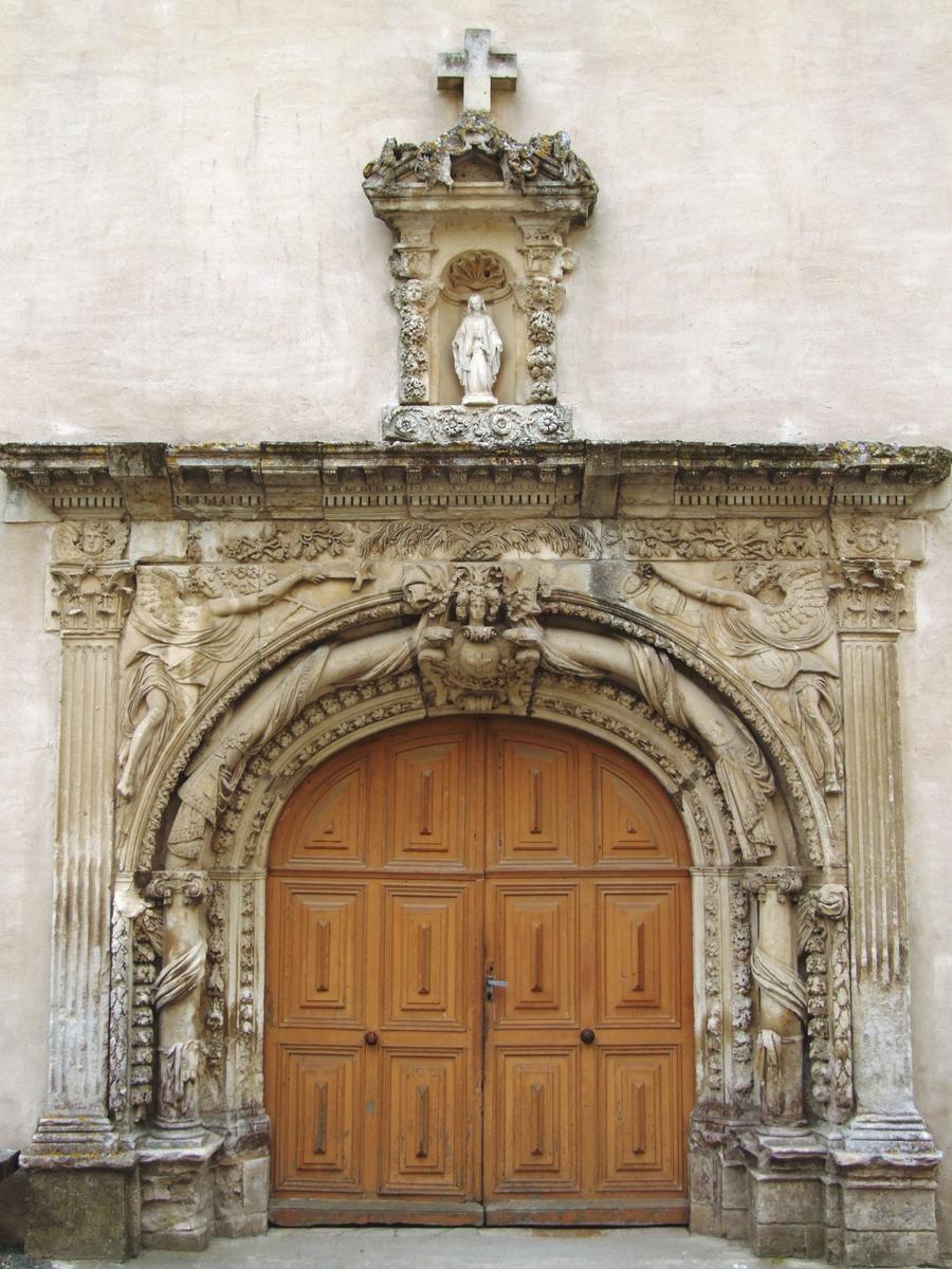 Hôpital de Melle - Porte de la chapelle ancien jubé du couvent de Puyberland 