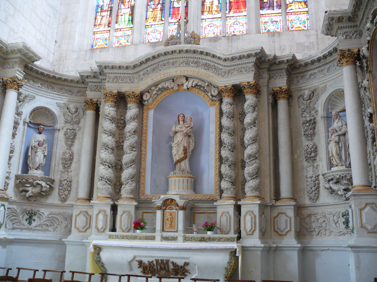 Saint-Maixent-l'Ecole - Eglise Saint-Maixent (ancienne abbaye) - Choeur: maître-autel 