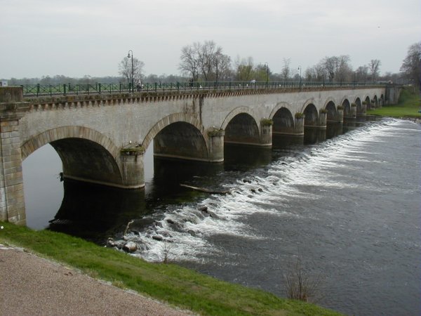 Pont-canal de Digoin.Vue de l'aval 