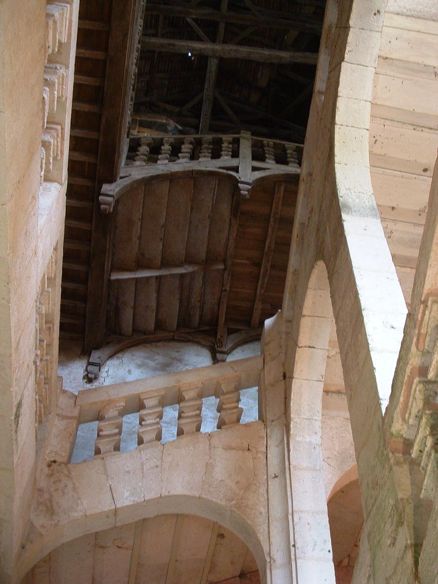 Saint-Jean-de-Côle - Château de La Marthonie - Escalier du 17ème siècle 