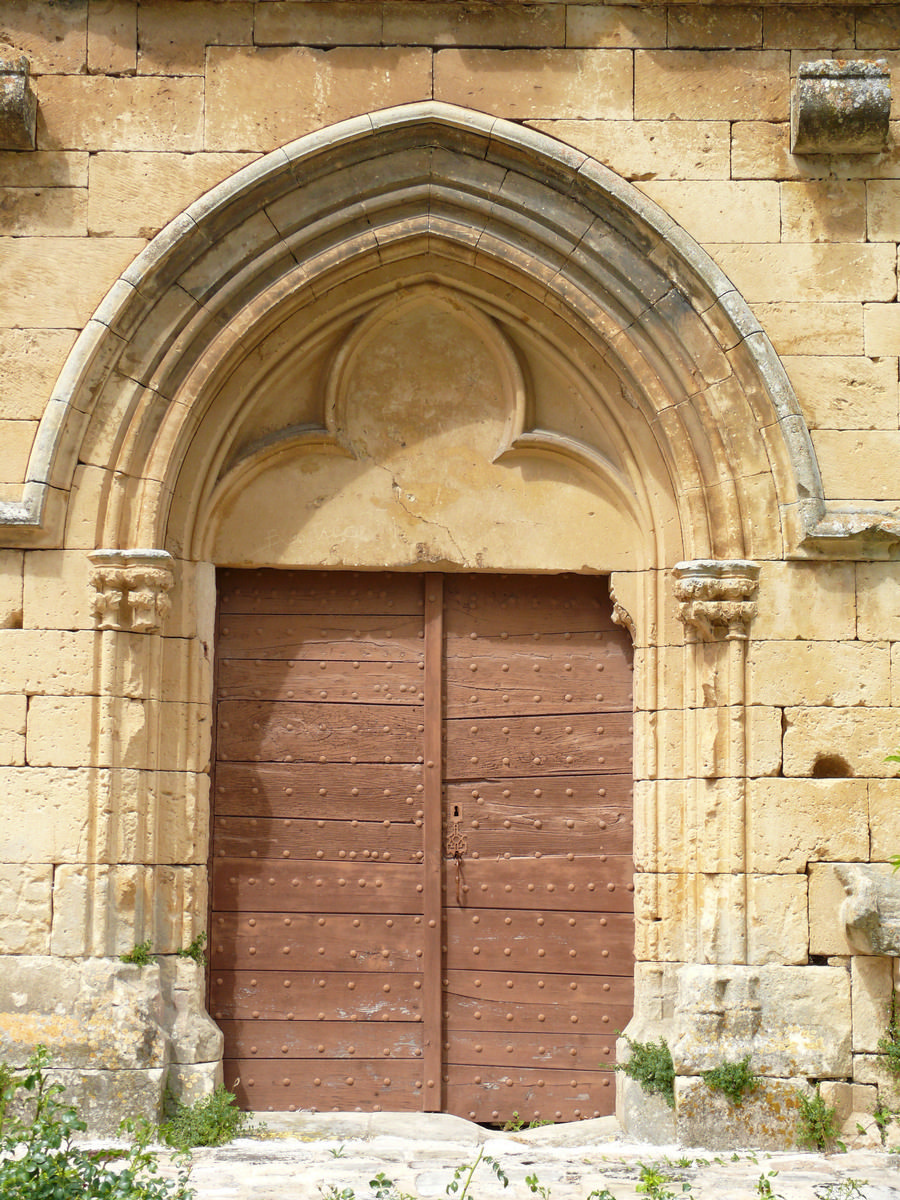 Molières - Eglise Notre-Dame-de-la-Nativité - Porte latérale 