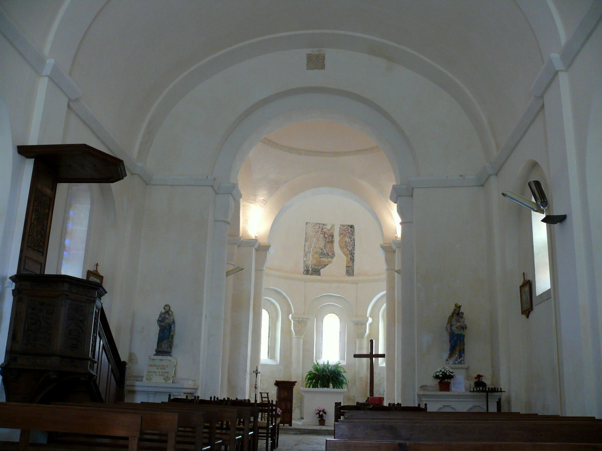 Montagrier - Eglise Sainte-Madeleine - Nef 