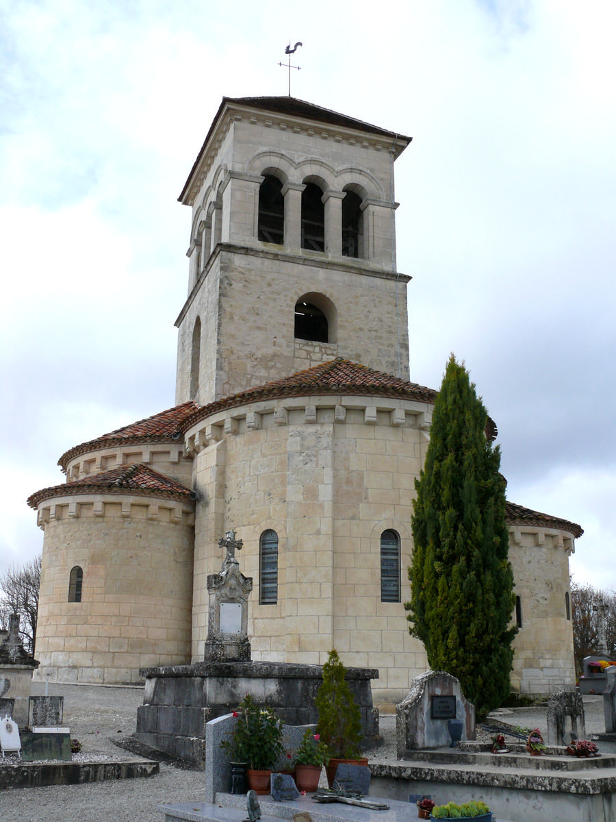 Montagrier - Eglise Sainte-Madeleine - Chevet 