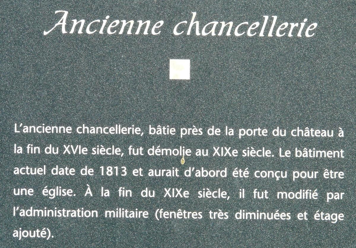 Montbéliard - Ancienne chancellerie - Panneau d'information 