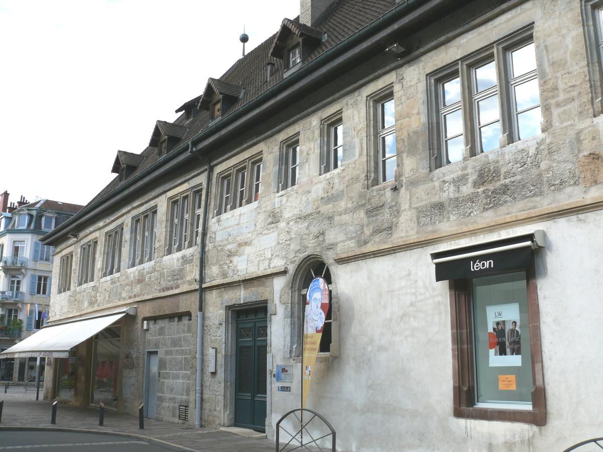 Montbéliard - Halle - Aile en retour est (ancien librairie et imprimerie de Jacques Foillet après 1588) 