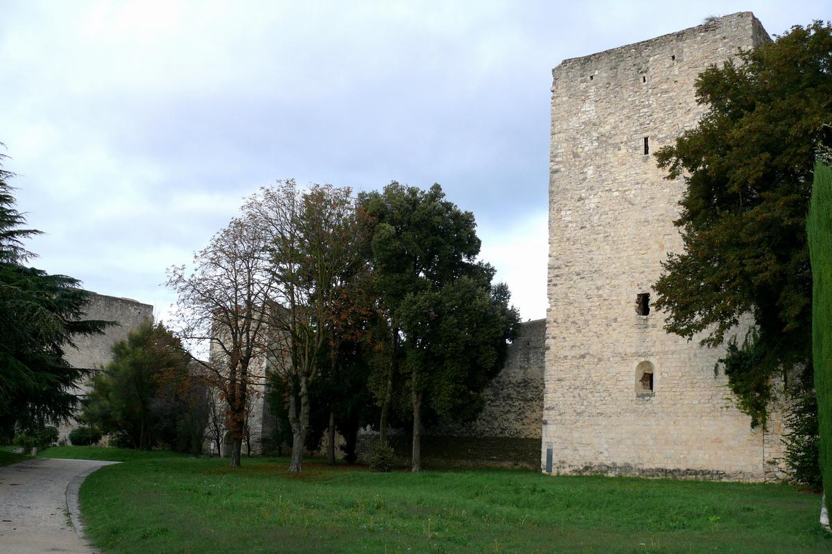 Montélimar - Château des Adhémar - L'enceinte et la tour de Narbonne 